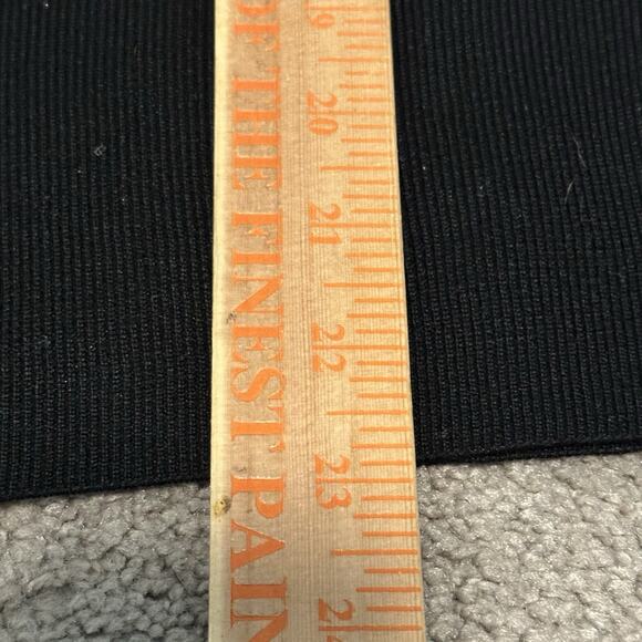 Carmen Marc Valvo S Blouse Ribbed Puff Sheer Sleeve Square Neck Black NWT - Picture 11 of 11